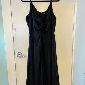 City Chic black twist front maxi dress 18/M